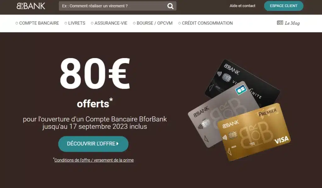 Compte Bancaire BforBank