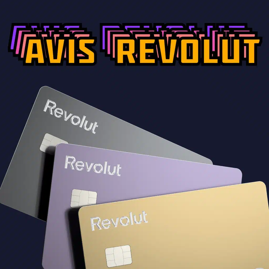 Les cartes bancaires de Revolut en métal de différentes couleurs